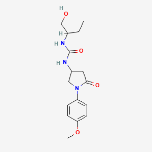 1-(1-Hydroxybutan-2-yl)-3-(1-(4-methoxyphenyl)-5-oxopyrrolidin-3-yl)urea