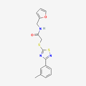 N-(2-furylmethyl)-2-{[3-(3-methylphenyl)-1,2,4-thiadiazol-5-yl]thio}acetamide