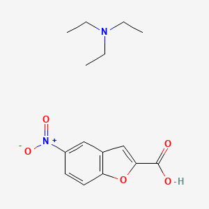 N,N-Diethylethanamine;5-nitro-1-benzofuran-2-carboxylic acid
