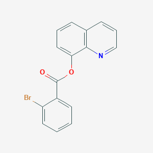 molecular formula C16H10BrNO2 B257320 Quinolin-8-yl 2-bromobenzoate 
