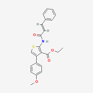Ethyl 2-cinnamamido-4-(4-methoxyphenyl)thiophene-3-carboxylate