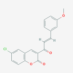 6-chloro-3-[(2E)-3-(3-methoxyphenyl)prop-2-enoyl]-2H-chromen-2-one