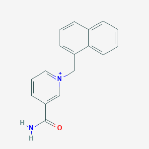 molecular formula C17H15N2O+ B257324 3-Carbamoyl-1-(naphthalen-1-ylmethyl)pyridinium 