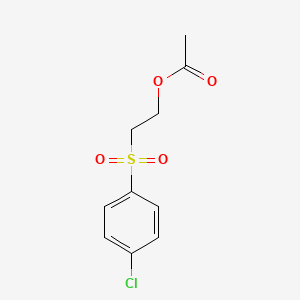 molecular formula C10H11ClO4S B2573256 2-(4-Chlorobenzenesulfonyl)ethyl acetate CAS No. 38476-90-3