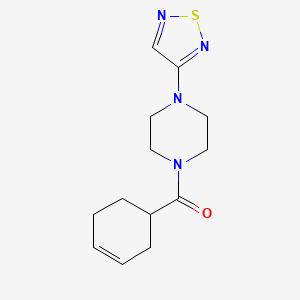 1-(Cyclohex-3-ene-1-carbonyl)-4-(1,2,5-thiadiazol-3-yl)piperazine