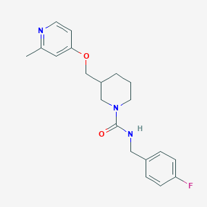 N-[(4-Fluorophenyl)methyl]-3-[(2-methylpyridin-4-yl)oxymethyl]piperidine-1-carboxamide