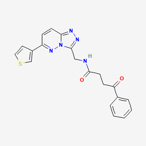 4-oxo-4-phenyl-N-((6-(thiophen-3-yl)-[1,2,4]triazolo[4,3-b]pyridazin-3-yl)methyl)butanamide