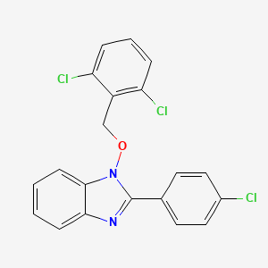 2-(4-chlorophenyl)-1-[(2,6-dichlorobenzyl)oxy]-1H-1,3-benzimidazole