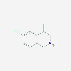molecular formula C10H12ClN B2573283 6-Chloro-4-methyl-1,2,3,4-tetrahydroisoquinoline CAS No. 73037-81-7