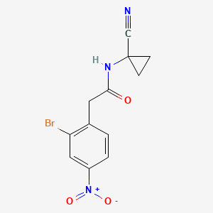 2-(2-bromo-4-nitrophenyl)-N-(1-cyanocyclopropyl)acetamide
