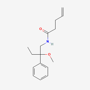 molecular formula C16H23NO2 B2573313 N-(2-甲氧基-2-苯基丁基)戊-4-烯酰胺 CAS No. 1797355-90-8