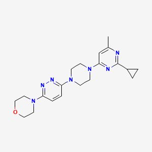 4-{6-[4-(2-Cyclopropyl-6-methylpyrimidin-4-yl)piperazin-1-yl]pyridazin-3-yl}morpholine