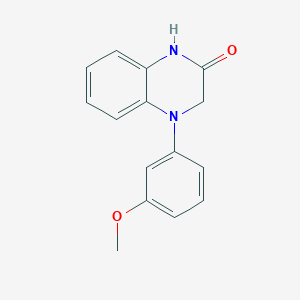 molecular formula C15H14N2O2 B2573318 4-(3-Methoxyphenyl)-1,3-dihydroquinoxalin-2-one CAS No. 1890340-16-5