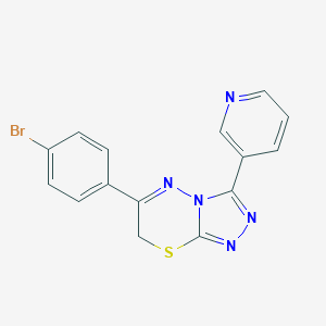 6-(4-bromophenyl)-3-pyridin-3-yl-7H-[1,2,4]triazolo[3,4-b][1,3,4]thiadiazine
