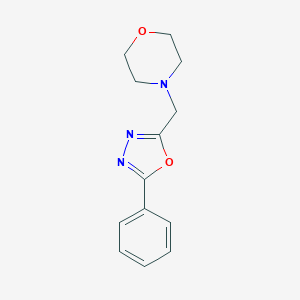 molecular formula C13H15N3O2 B257333 4-[(5-Phenyl-1,3,4-oxadiazol-2-yl)methyl]morpholine 