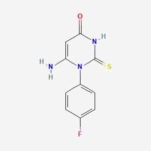 6-Amino-1-(4-fluorophenyl)-2-sulfanylidenepyrimidin-4-one
