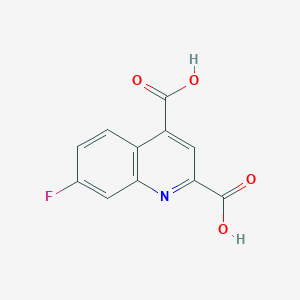 molecular formula C11H6FNO4 B2573331 7-Fluoroquinoline-2,4-dicarboxylic acid CAS No. 31009-00-4