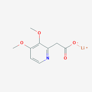 molecular formula C9H10LiNO4 B2573336 Lithium;2-(3,4-dimethoxypyridin-2-yl)acetate CAS No. 2490418-62-5