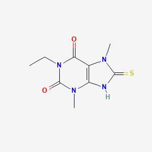 1-ethyl-8-mercapto-3,7-dimethyl-1H-purine-2,6(3H,7H)-dione