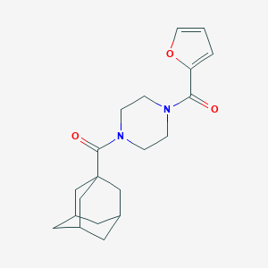 molecular formula C20H26N2O3 B257334 1-(1-Adamantylcarbonyl)-4-(2-furoyl)piperazine 