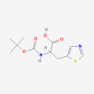2-[(2-Methylpropan-2-yl)oxycarbonylamino]-3-(1,3-thiazol-5-yl)propanoic acid