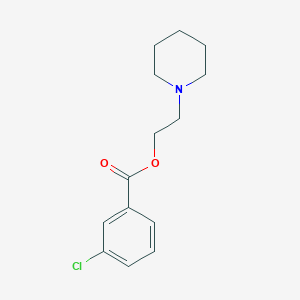 molecular formula C14H18ClNO2 B257335 2-(1-Piperidinyl)ethyl 3-chlorobenzoate 