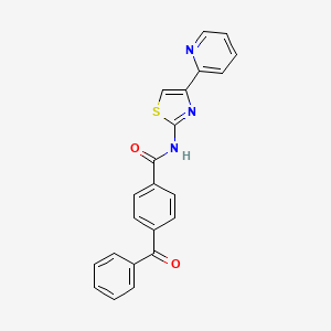 4-benzoyl-N-(4-(pyridin-2-yl)thiazol-2-yl)benzamide