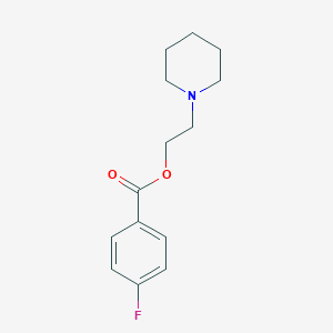 molecular formula C14H18FNO2 B257336 2-(Piperidin-1-yl)ethyl 4-fluorobenzoate 
