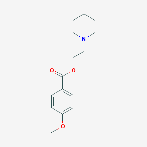 molecular formula C15H21NO3 B257337 2-Piperidin-1-ylethyl 4-methoxybenzoate CAS No. 62557-46-4