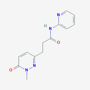 molecular formula C13H14N4O2 B2573383 3-(1-甲基-6-氧代-1,6-二氢哒嗪-3-基)-N-(吡啶-2-基)丙酰胺 CAS No. 1797356-76-3