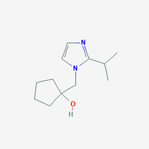 1-{[2-(propan-2-yl)-1H-imidazol-1-yl]methyl}cyclopentan-1-ol