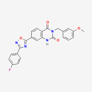 7-[3-(4-fluorophenyl)-1,2,4-oxadiazol-5-yl]-3-(3-methoxybenzyl)quinazoline-2,4(1H,3H)-dione