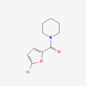 molecular formula C10H12BrNO2 B2573399 1-(5-Bromo-2-furoyl)piperidine CAS No. 57785-36-1