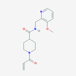 N-[(3-Methoxypyridin-2-yl)methyl]-1-prop-2-enoylpiperidine-4-carboxamide