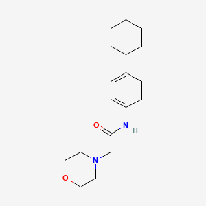 N-(4-cyclohexylphenyl)-2-morpholin-4-ylacetamide
