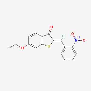 (Z)-6-ethoxy-2-(2-nitrobenzylidene)benzo[b]thiophen-3(2H)-one