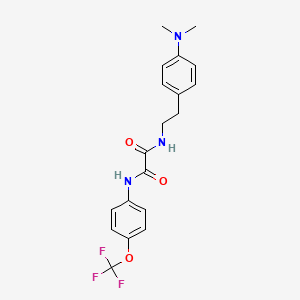 molecular formula C19H20F3N3O3 B2573421 N1-(4-(dimethylamino)phenethyl)-N2-(4-(trifluoromethoxy)phenyl)oxalamide CAS No. 954011-34-8