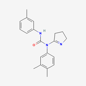 1-(3,4-dihydro-2H-pyrrol-5-yl)-1-(3,4-dimethylphenyl)-3-(m-tolyl)urea