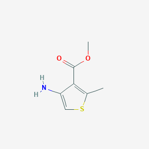 molecular formula C7H9NO2S B2573451 Methyl 4-amino-2-methylthiophene-3-carboxylate CAS No. 114943-05-4
