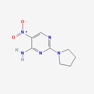 5-Nitro-2-(pyrrolidin-1-yl)pyrimidin-4-amine