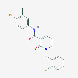 molecular formula C20H16BrClN2O2 B2573462 N-(4-bromo-3-methylphenyl)-1-(2-chlorobenzyl)-2-oxo-1,2-dihydropyridine-3-carboxamide CAS No. 941903-47-5