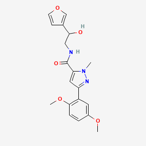 3-(2,5-dimethoxyphenyl)-N-(2-(furan-3-yl)-2-hydroxyethyl)-1-methyl-1H-pyrazole-5-carboxamide