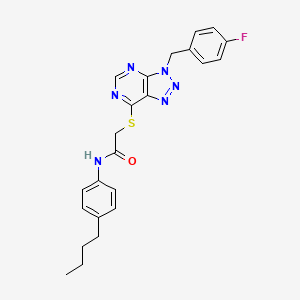 N-(4-butylphenyl)-2-((3-(4-fluorobenzyl)-3H-[1,2,3]triazolo[4,5-d]pyrimidin-7-yl)thio)acetamide