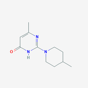 6-methyl-2-(4-methylpiperidin-1-yl)pyrimidin-4(3H)-one