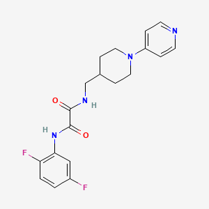 molecular formula C19H20F2N4O2 B2573472 N1-(2,5-difluorophenyl)-N2-((1-(pyridin-4-yl)piperidin-4-yl)methyl)oxalamide CAS No. 2034498-93-4