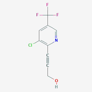3-[3-Chloro-5-(trifluoromethyl)-2-pyridinyl]-2-propyn-1-ol