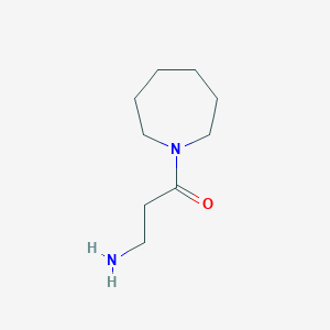 molecular formula C9H18N2O B2573491 3-氨基-1-(氮杂环庚-1-基)丙انون CAS No. 46050-22-0