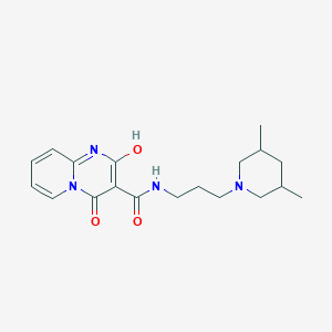 molecular formula C19H26N4O3 B2573495 N-(3-(3,5-dimethylpiperidin-1-yl)propyl)-2-hydroxy-4-oxo-4H-pyrido[1,2-a]pyrimidine-3-carboxamide CAS No. 898412-20-9