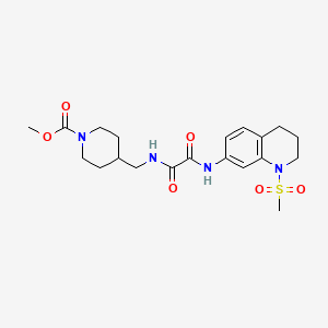 Methyl 4-((2-((1-(methylsulfonyl)-1,2,3,4-tetrahydroquinolin-7-yl)amino)-2-oxoacetamido)methyl)piperidine-1-carboxylate