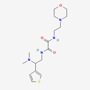 N1-(2-(dimethylamino)-2-(thiophen-3-yl)ethyl)-N2-(2-morpholinoethyl)oxalamide